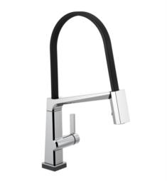 Delta 9693T-DST Pivotal 19 1/8" Single Handle Exposed Hose Kitchen Faucet with Touch2O Technology