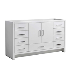 Fresca FCB9460WH-S Imperia 60" Glossy White Free Standing Single Sink Modern Bathroom Cabinet