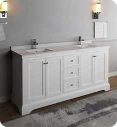 Fresca FVS8005WH White Senza 40 Acrylic Vanity Top 