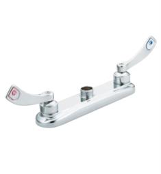 Moen 8285 M-Dura 12" Double Handle Centerset/Deck Mounted Kitchen Faucet without Spout in Chrome