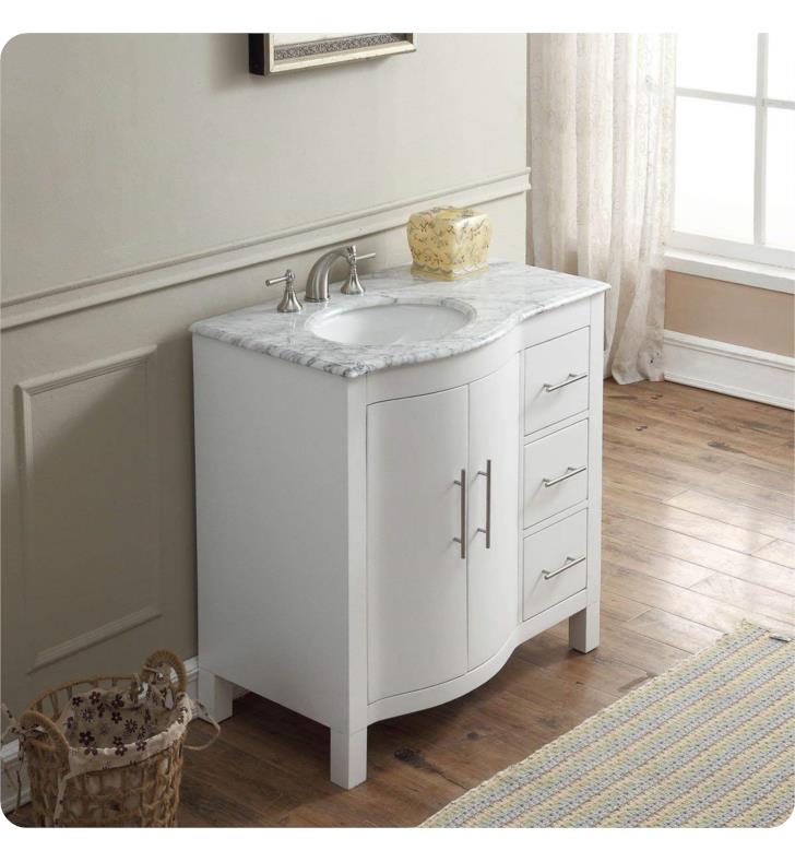 Silkroad Exclusive - V0285TR36R - Universal 36 in. Bathroom Vanity Set