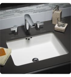 American Standard 0315000.020 Boxe 27" Undermount Bathroom Sink with Front Overflow in White
