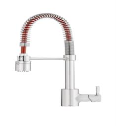 Gerber DH451188CR The Foodie 20 5/8" Single Handle Deck Mounted Pre-Rinse/Pull-Down Kitchen Faucet in Chrome/Red