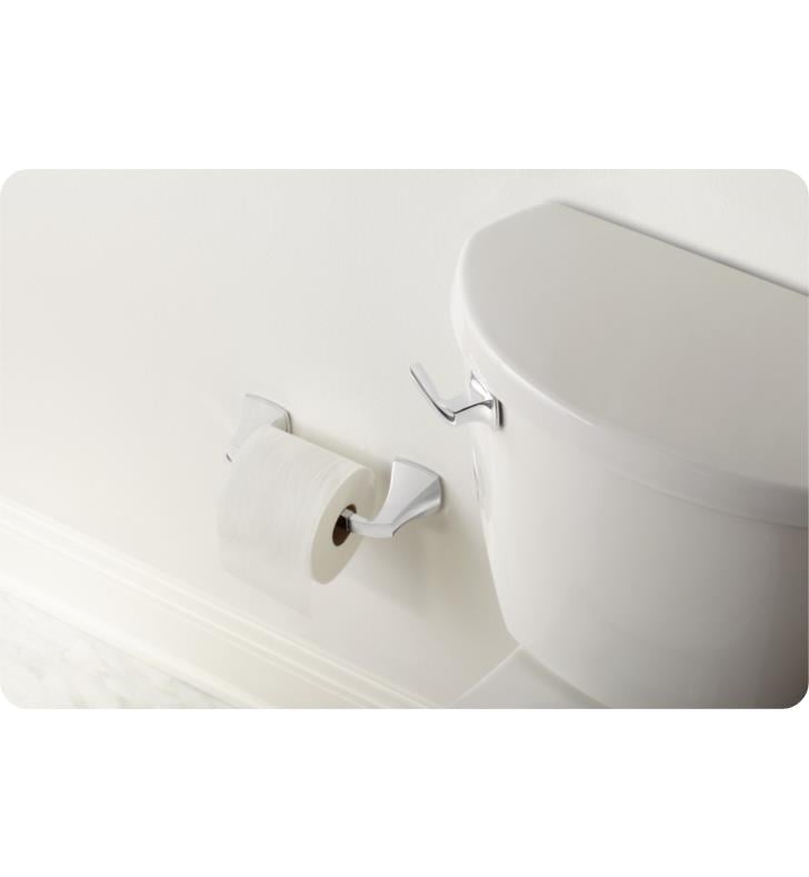 New Moen YB5108BN Voss Collection Double Post Pivoting Toilet Paper Holder Brushed Nickel 