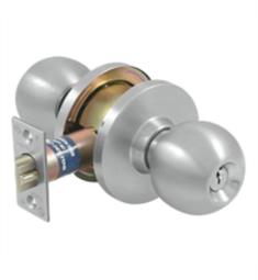 Deltana CL109EAC-32D 3" Single Cylinder Round Shaped Keyed Entry Class Room Door Knob in Satin Stainless Steel
