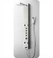 Fresca FSP8001BS Pavia Shower Massage Panel with Thermostatic Valve and Stainless Steel Body in Brushed Silver