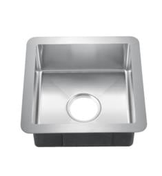Barclay PSSSB2060-SS Rena 14 1/2" Single Bowl Undermount Square Stainless Steel Prep/Bar Sink