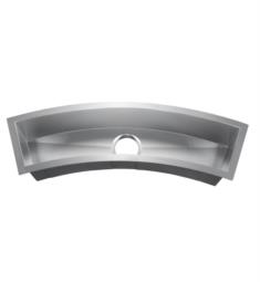 Barclay TSSSB2118-SS Wolcott 32 3/4" Single Bowl Undermount Stainless Steel Curved Trough Prep/Bar Sink