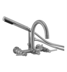Barclay 7088-ML 10 1/2" Three Handle Wall Mount Tub Filler with Handshower