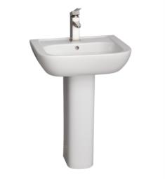 Barclay C-3-2000WH Caroline 26 5/8" Pedestal Foot for Lavatory Sink in White