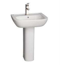 Barclay C-3-2010WH Caroline 27 3/4" Pedestal Foot for Lavatory Sink in White