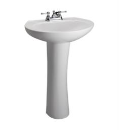 Barclay C-3-201WH Hampshire 27" Pedestal Foot for Lavatory Sink in White