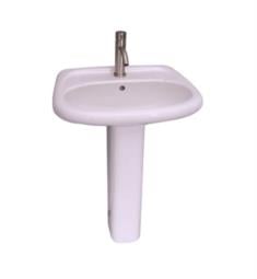 Barclay C-3-250WH Flora 25 3/4" Pedestal Foot for Lavatory Sink in White