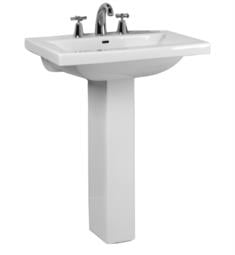 Barclay C-3-270WH Mistral 28" Pedestal Foot for Lavatory Sink in White