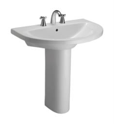 Barclay C-3-670WH Jumeirah 24 3/4" Pedestal Foot for Lavatory Sink in White