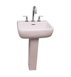 Barclay C-3-930WH Metropolitan 28 1/4" Pedestal Foot for Lavatory Sink in White