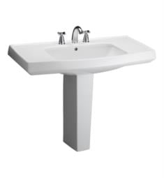Barclay C-3-950WH Galaxy 26 1/8" Pedestal Foot for Lavatory Sink in White Finish