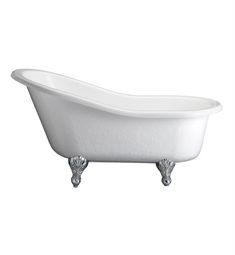 Barclay ATS60 Estelle 60" Acrylic Freestanding Slipper Soaker Bathtub in White