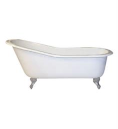Barclay CTSN67-WH Icarus 67" Cast Iron Freestanding Slipper Clawfoot Soaker Bathtub in White