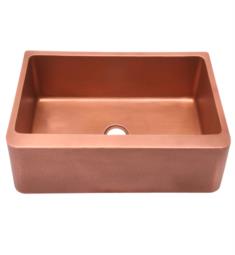 Barclay FSCSB3106-AC Barroca 30" Single Bowl Copper Farmhouse Rectangular Kitchen Sink in Antique Copper