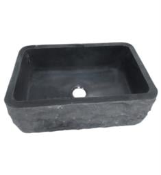 Barclay FSGSB4014-GPBL Birgitta 30" Single Bowl Granite Farmhouse Rectangular Kitchen Sink in Polished Black