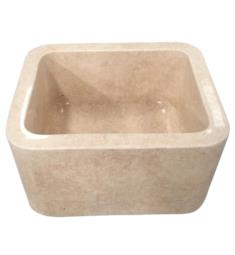 Barclay FSMSB5000-MPGA Cather 18" Single Bowl Marble Farmhouse Rectangular/Square Prep Sink in Polished Egyptian Galala