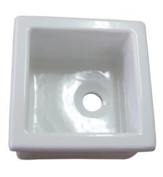 Barclay LS330 13" Single Bowl Fireclay Undermount Square Utility Sink in White