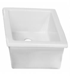 Barclay LS360 14 1/8" Single Bowl Fireclay Undermount Rectangular Utility Sink in White