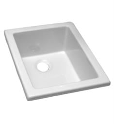 Barclay LS460 18 1/8" Single Bowl Fireclay Undermount Rectangular Utility Sink in White