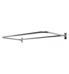 Barclay 4145-54 54" D Shaped Shower Rod with Rectangular Flange
