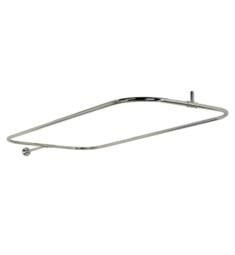 Barclay 4150-48 48" Rectangular Shower Rod with End Wall & Ceiling Supports