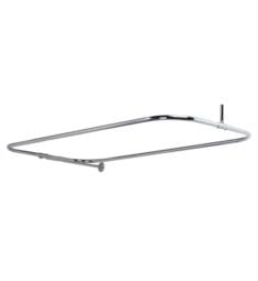 Barclay 4152-48 48" Rectangular Shower Rod with Side Wall & Ceiling Supports