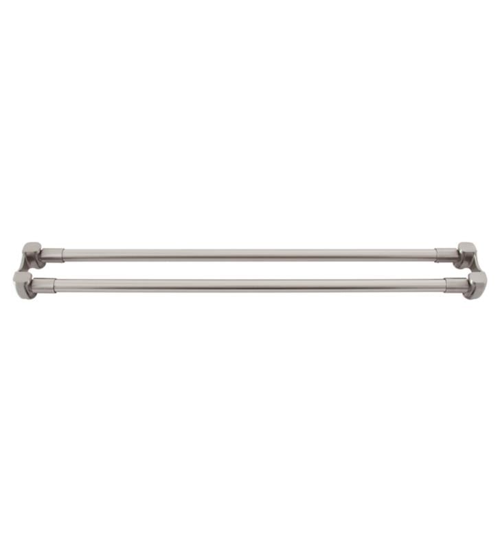 Barclay 7100d 48 Bn Double Straight, Double Straight Shower Curtain Rod Brushed Nickel