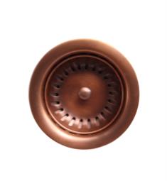 Barclay 5584-AC 3 1/2" Solid Copper Kitchen Sink Drain in Antique Copper
