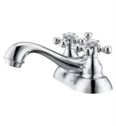 Barclay LFC204-BC Donata 3 1/4" Two Hole Centerset Bathroom Sink Faucet with Button Cross Handle