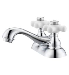 Barclay LFC204-PC Donata 3 1/4" Two Hole Centerset Bathroom Sink Faucet with Porcelain Cross Handle