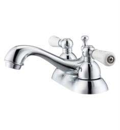 Barclay LFC204-PL Donata 3 1/4" Two Hole Centerset Bathroom Sink Faucet with Porcelain Lever Handle