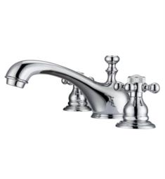 Barclay LFW100-BC Marsala 3 3/4" Three Hole Widespread Bathroom Sink Faucet with Button Cross Handle