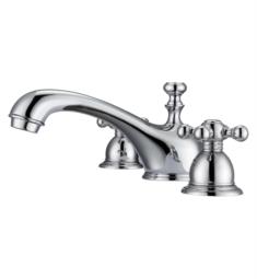 Barclay LFW100-MC Marsala 3 3/4" Three Hole Widespread Bathroom Sink Faucet with Metal Cross Handle