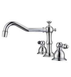 Barclay LFW102-ML Roma 6" Three Hole Widespread Bathroom Sink Faucet with Metal Lever Handle