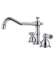 Barclay LFW102-PL Roma 6" Three Hole Widespread Bathroom Sink Faucet with Porcelain Lever Handle