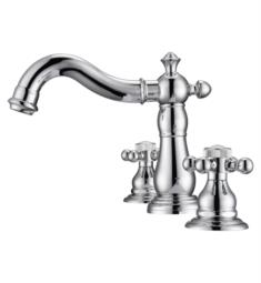 Barclay LFW104-BC Aldora 6" Three Hole Widespread Bathroom Sink Faucet with Button Cross Handle