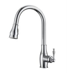 Barclay KFS410-L1 Caryl 16 1/2" Deck Mounted 3" Metal Lever Handle Pull-Out Spray Kitchen Faucet