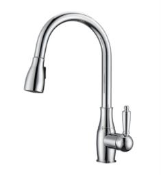 Barclay KFS411-L2 Cullen 16 1/2" Deck Mounted 4" Metal Lever Handle Pull-Out Spray Kitchen Faucet