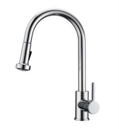 Barclay KFS412-L1 Fairchild 16 3/8" Deck Mounted Metal Lever Handle Pull-Out Spray Kitchen Faucet