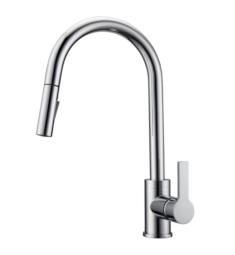 Barclay KFS413-L2 Fenton 16 3/8" Deck Mounted Metal Lever Handle Pull-Out Spray Kitchen Faucet