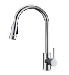 Barclay KFS414-L1 Firth 16 3/8" Deck Mounted Metal Lever Handle Pull-Out Spray Kitchen Faucet