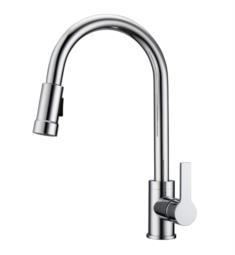 Barclay KFS414-L2 Firth 16 3/8" Deck Mounted Metal Lever Handle Pull-Out Spray Kitchen Faucet