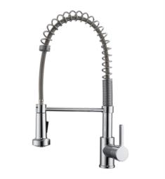 Barclay KFS416-L1 Niall 18 1/2" Deck Mounted Metal Lever Handle Pre Rinse Kitchen Faucet
