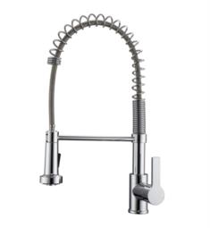 Barclay KFS416-L2 Niall 18 1/2" Deck Mounted Metal Lever Handle Pre Rinse Kitchen Faucet